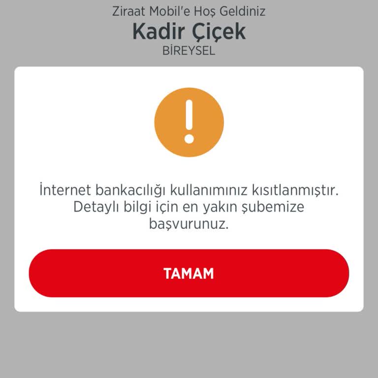 Bilgi Verilmeden Mobil Bankacılık Erişim Kısıtlaması Ve Çözüm Bulunamaması