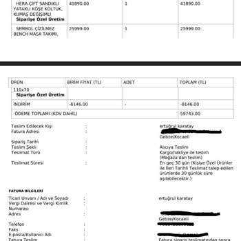 Yanlış Ve Defolu Koltuk Teslimatı, İade Sürecinde Belirsizlik