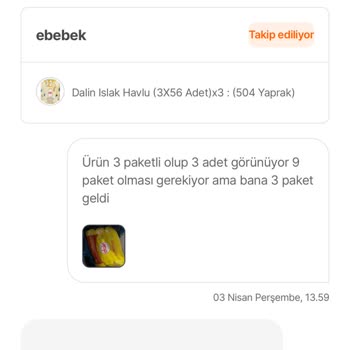 Aldığım Ürün Eksik Ve Satıcı Sorumluluk Almıyor