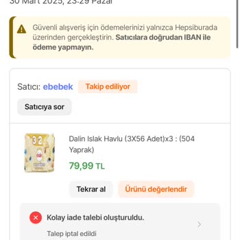 Aldığım Ürün Eksik Ve Satıcı Sorumluluk Almıyor