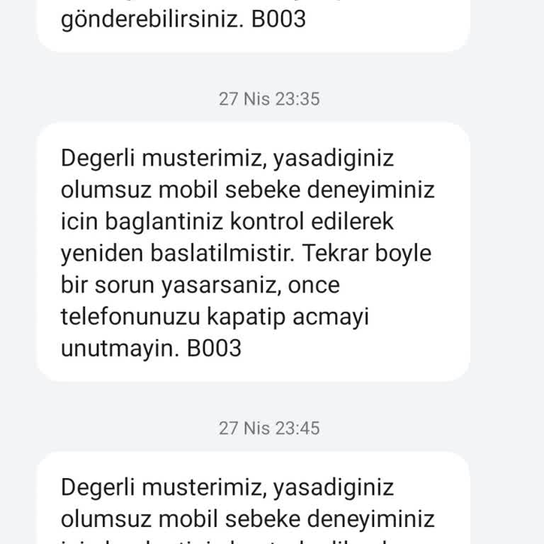 Vodafone Mobil Veri Sorunuma Çözüm Bulunmuyor