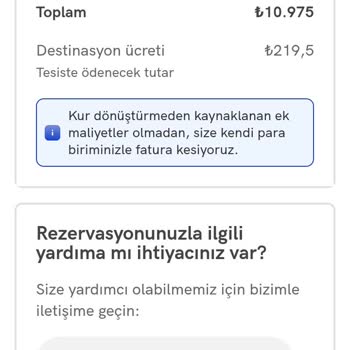 Rezervasyon Bilgileri Eksik Ve Yanıltıcı Çıktı