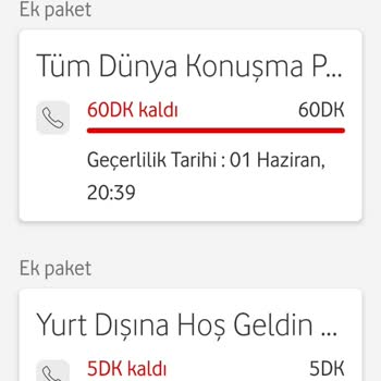 Vodafone Yurt Dışı Konuşma Paketinde Yanıltıcı Bilgi Ve Ekstra Ücret