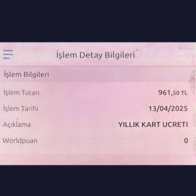 Yıllık Kart Aidatı Kesintisiyle Yaşadığım Haksız Mağduriyet
