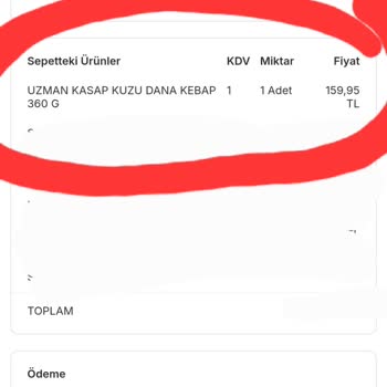 Kebap Ürününde Beklenmedik Kemik Parçalarıyla Karşılaştım