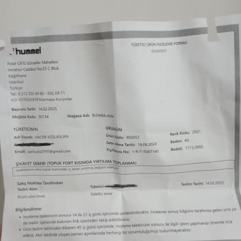 Hummel Ayakkabıda Erken Yırtılma Ve Garanti Sorunu