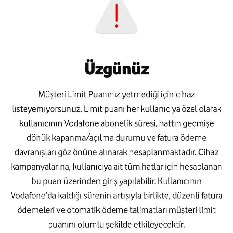 Düzenli Ödemeye Rağmen Cihaz Puanı Tanımlanmıyor