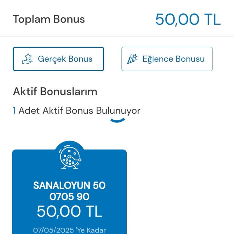 Hesabımdaki Gerçek Bonusları Kullanamıyorum