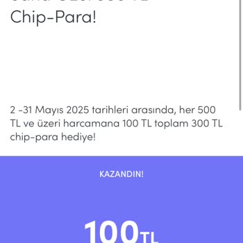 Kampanya Şartlarına Uymayan Chip Para Yüklemesi Sorunu