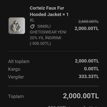 Ghetoswears Sipariş Gelmedi İade Yapılmadı İletişim Yok