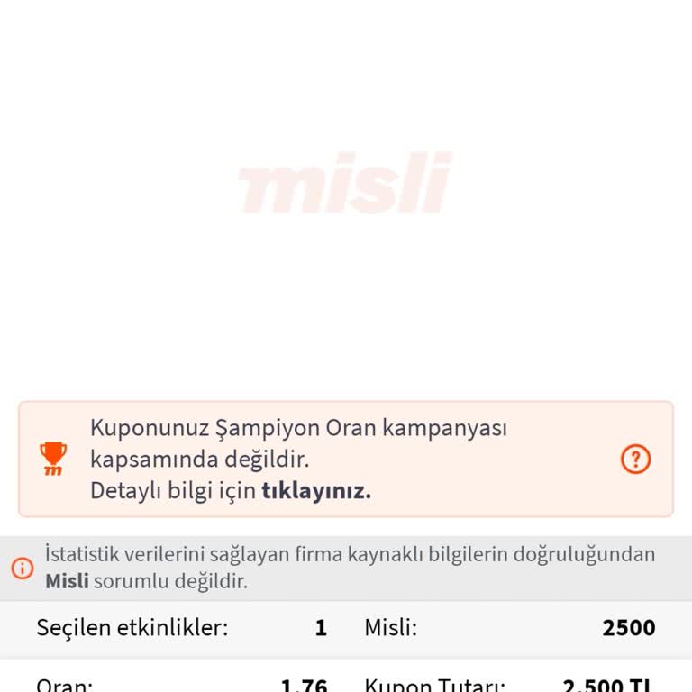 Canlı Kuponumun Onaylanmasına Rağmen Param İade Edilmedi