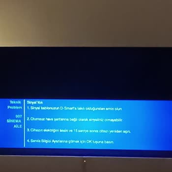 Sinema Kanallarında Sinyal Sorunu Ve Ücretsiz Teknik Destek Talebi