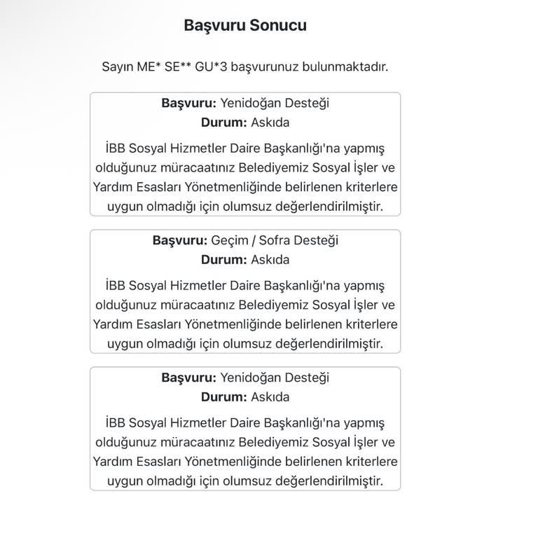İBB Yardım Başvurularına Sebepsiz Ret Ve Şeffaflık Eksikliği