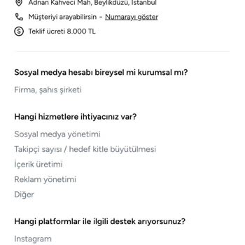 Geçersiz Numara İle Karşılaştım, Teklif Ücretim Boşa Gitti