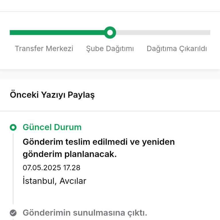 Aras Kargo Teslimatında Bilgi Verilmeden İade Şoku