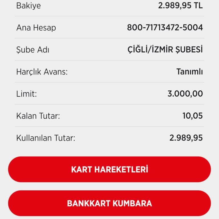 Harçlık Avans Limitim Bursum Yattığı Halde Kullanılamıyor