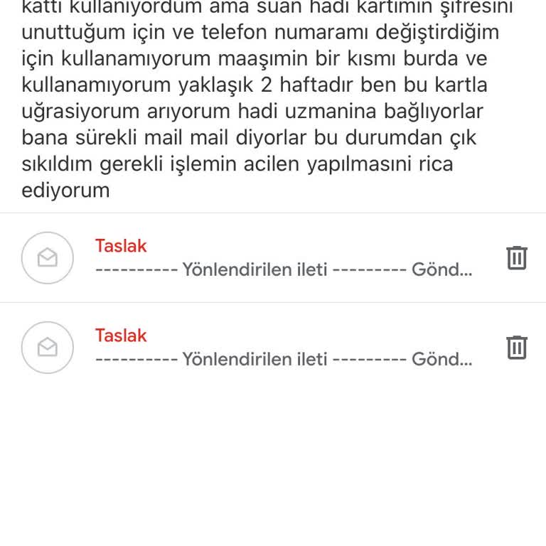 Hadi Kart Şifrem İçin Haftalardır Çözüm Bulamıyorum