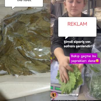 Lezzet-i Ellerimden Sipariş Ettiğim Taze Yaprak Yerine İşlem Görmüş Ve Eksik Ürün Gönderildi