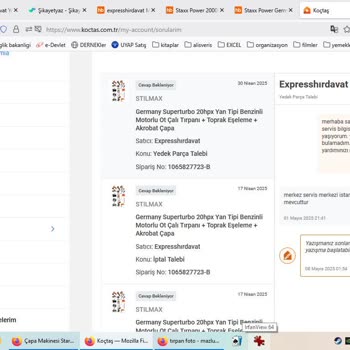 Koçtaş Üzerinden Alınan Benzinli Tırpanın Arızalanması Ve Yetersiz Müşteri Hizmeti