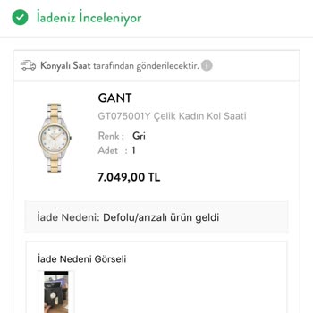 Kusurlu Ve Lekeli Saat İadesi Reddedildi, Müşteri Mağdur Edildi