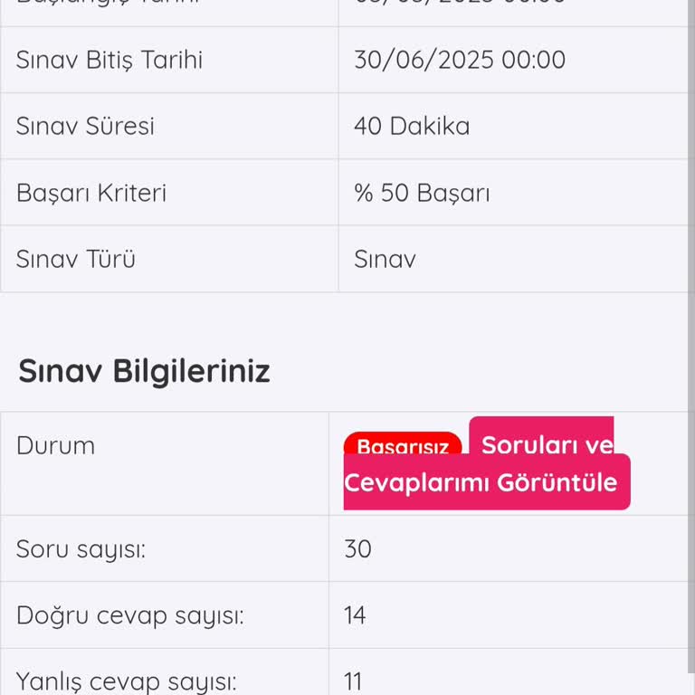 Sınav Tekrarına Erişim Sorunu Ve Destek Eksikliği