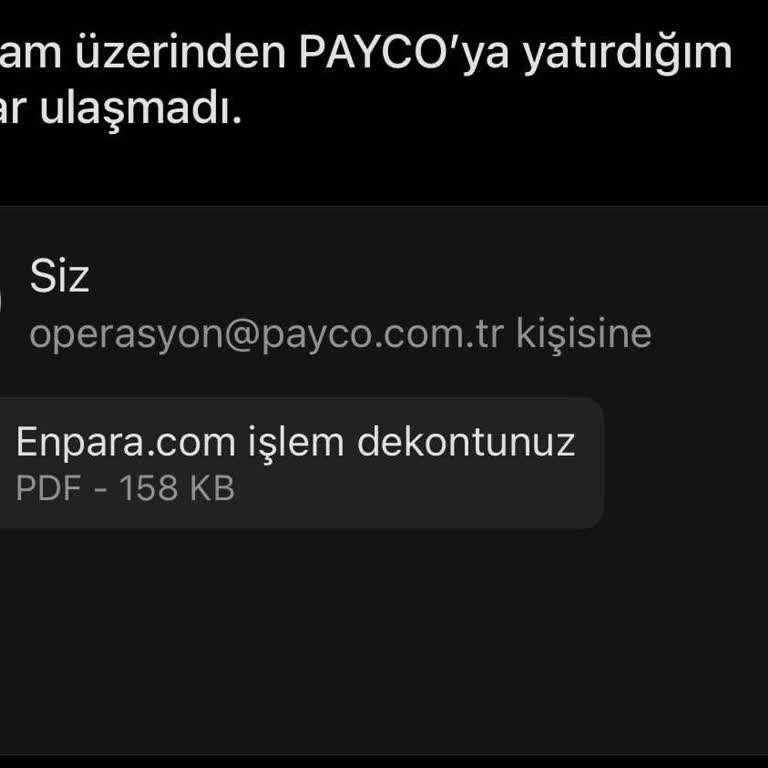 Payco Hesabına Aktarılan Para Görünmüyor, Destek Yanıtsız Kaldı