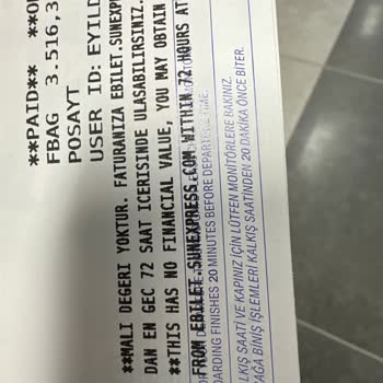 Valiz Hakkım Olmasına Rağmen Ekstra Ücret Alındı