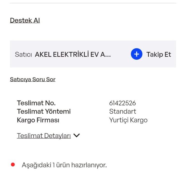 Sipariş Verilen Mini Fırın Teslim Edilmedi, Ücret İadesi Yapılmıyor