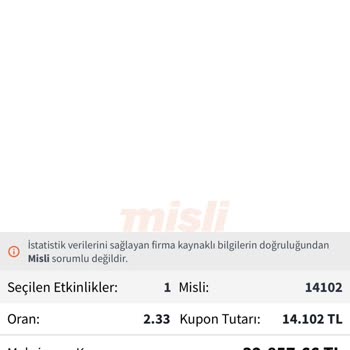 Kurtarış Bahsi Hatalı Sonuçlandı, Kuponum Yanlış Değerlendirildi