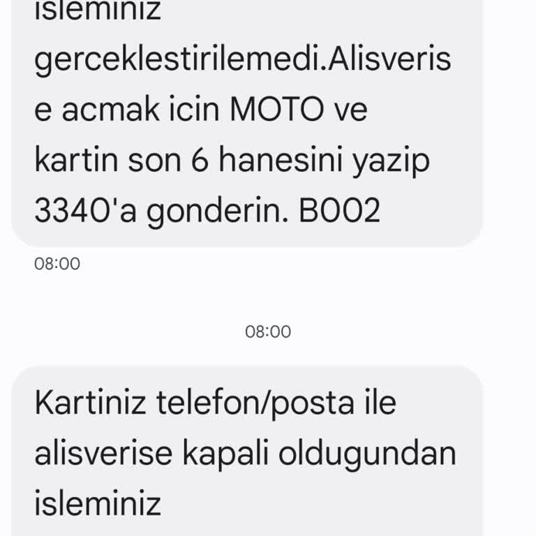 Haberim Olmadan Kartımla İşlem Yapılmaya Çalışılıyor