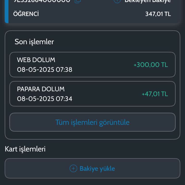 Kartıma Yüklediğim Parayı Kullanamıyorum Uygulama Beklemede Gösteriyor