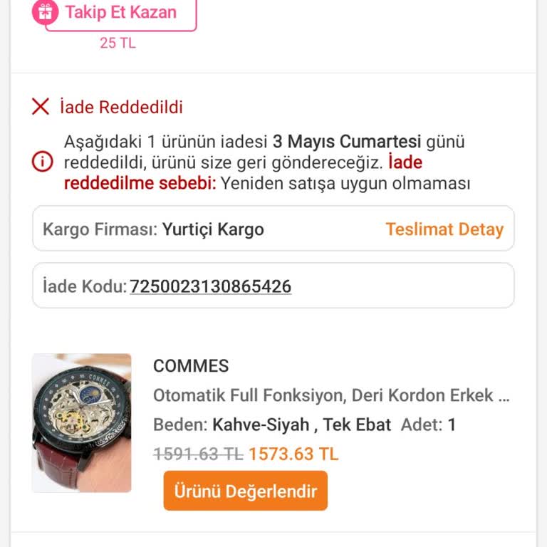 Trendyol İade Sürecinde Yaşanan Mağduriyet