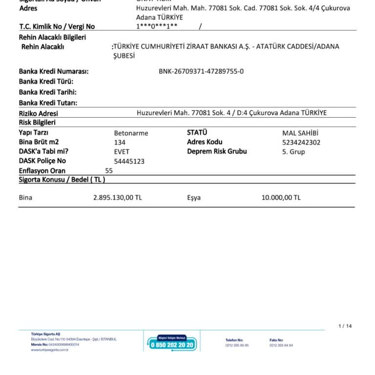 Rızam Dışında Yenilenen Konut Sigortasının İptalini Ve Prim İadesini Talep Ediyorum