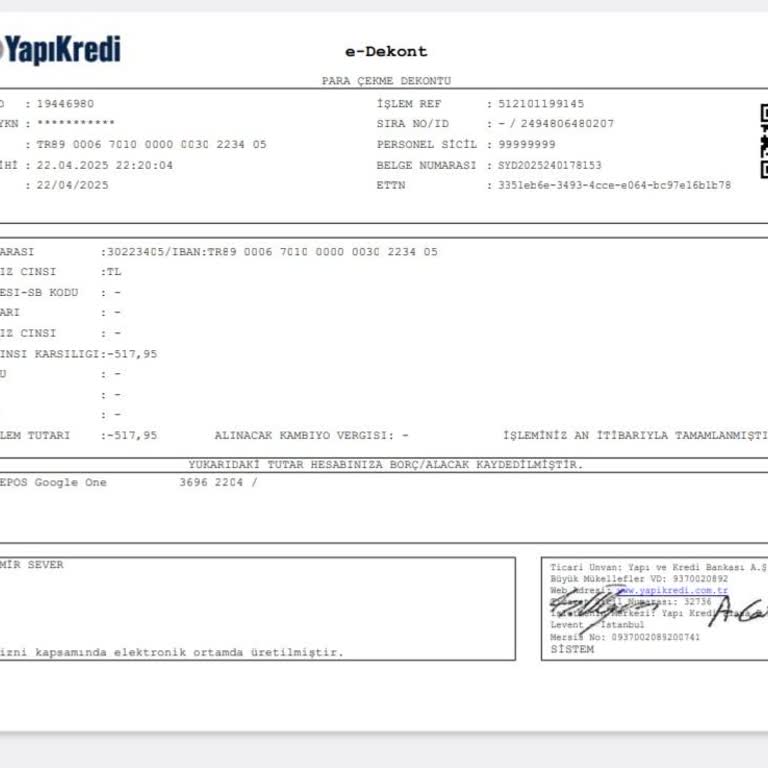 Haberim Olmadan Yapılan Google One Para Çekimine İtiraz Ediyorum