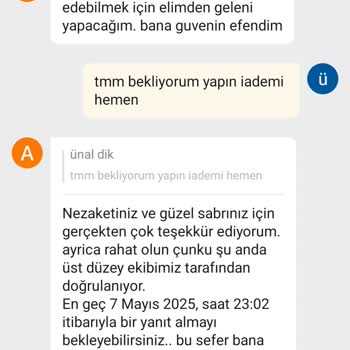 Zamanında Yapılmayan İade Ve Çözülmeyen Mağduriyet