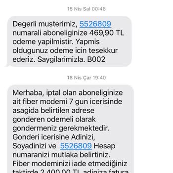 Kargo Ücreti Ve Fahiş Modem Faturası Mağduriyeti