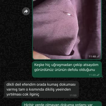 Defolu Ürün Gönderimi Ve Yetersiz Müşteri Desteği