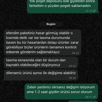 Defolu Ürün Gönderimi Ve Yetersiz Müşteri Desteği