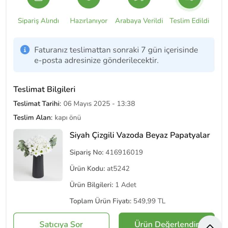 Çiçek Teslimatı Habersiz Bırakıldı, Müşteri Hizmetleri Ulaşılmıyor