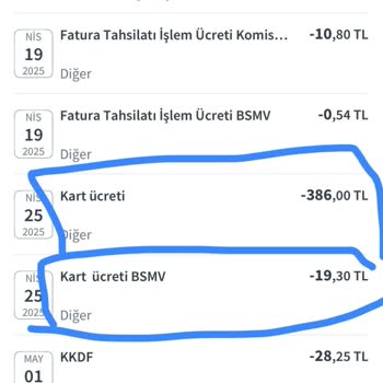 Aidatsız Olarak Alınan Kredi Kartından Bilgi Verilmeden Aidat Kesilmesi