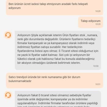 Ürün İndiriminden Sonra Fiyat Farkı İadesi Yapılmıyor
