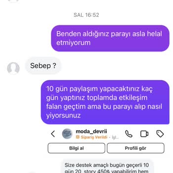 Verilen Reklam Sözleri Yerine Getirilmedi, Param Boşa Gitti
