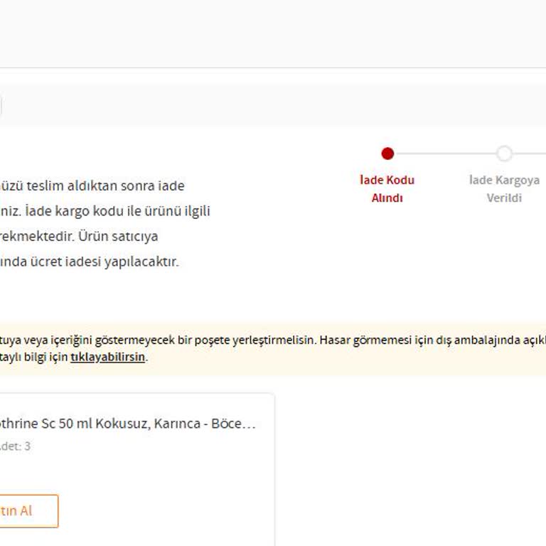 Teslim Edilmeyen Sipariş Nedeniyle Mağduriyet