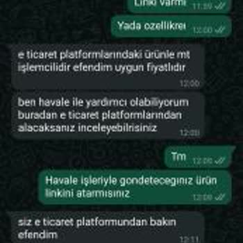 E-ticaret WhatsApp Hattında İlgi Ve Destek Eksikliği Yaşadım