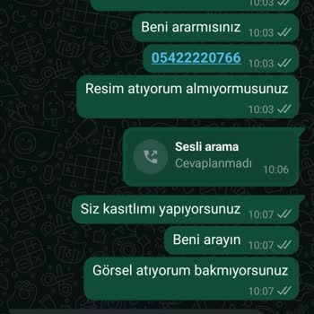 E-ticaret WhatsApp Hattında İlgi Ve Destek Eksikliği Yaşadım
