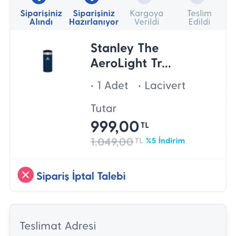 Siparişim Ne Kargoya Verildi Ne De İptal Edildi