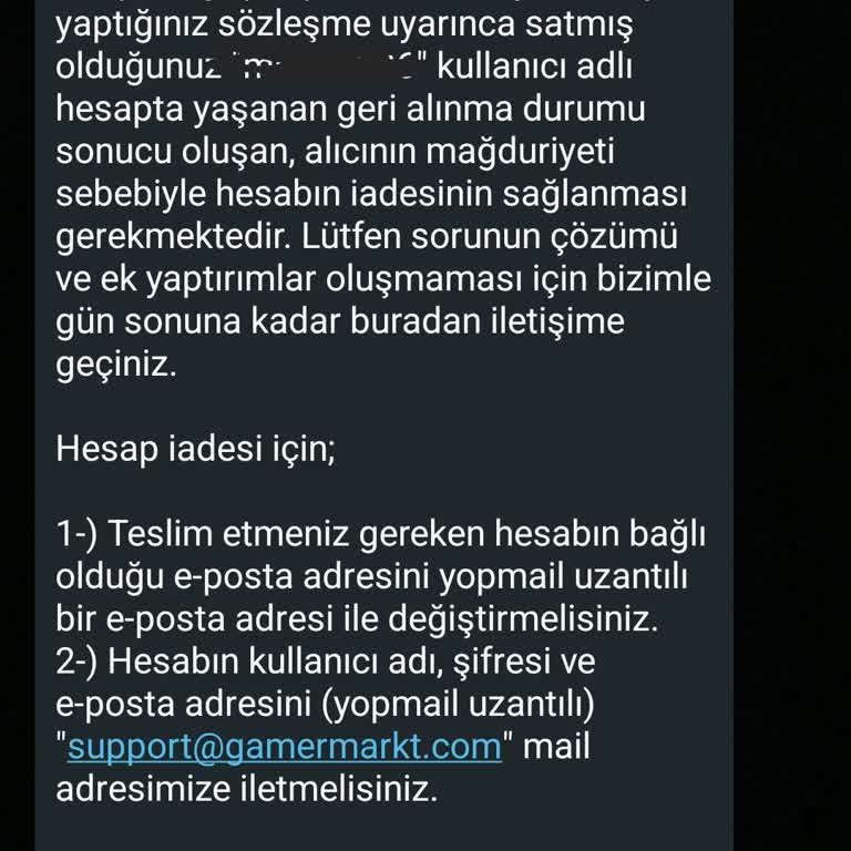 Yıllar Önce Sattığım Hesap İçin Beklenmedik Geri Dönüş