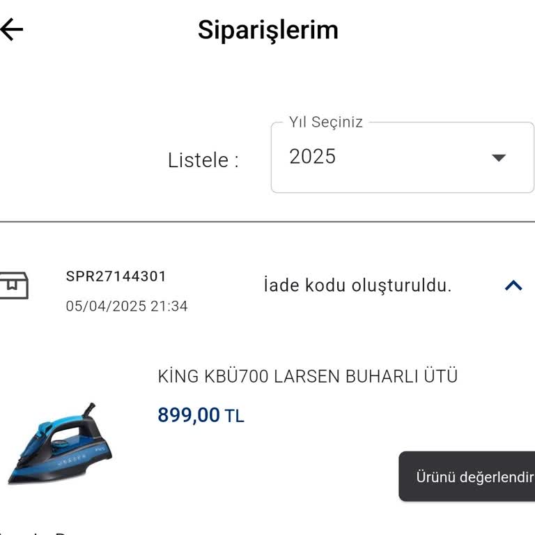 Ütü İadesi İçin Haftalardır Sonuç Alamadım Mağdur Edildim