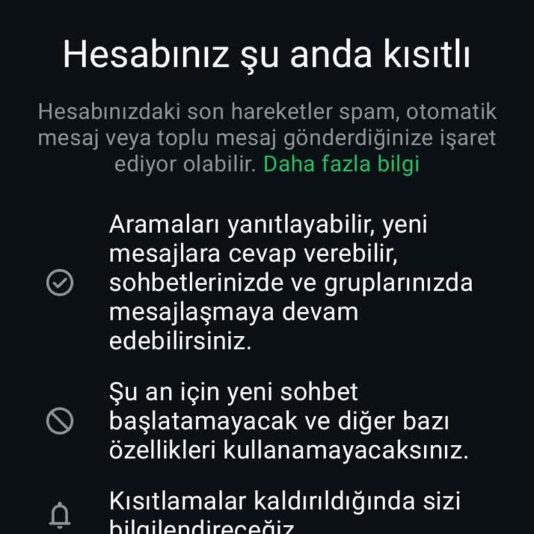 WhatsApp Grup Kurarken Tekrar Eden Hesap Kısıtlaması Ve Silinmeyen Grup Simgesi Sorunu