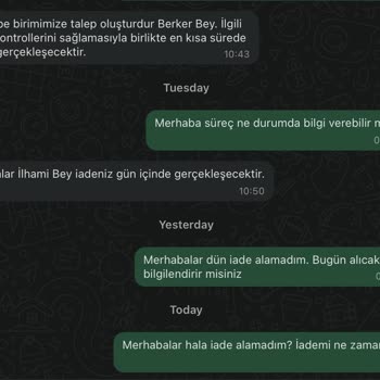 Evdetemizlikvar Sitesinden Alınan Hizmette İptal Sonrası İade Yapılmıyor Mesajlara Cevap Yok